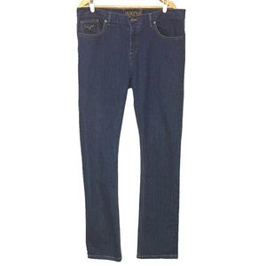 Kimes Ranch Wayne Blue Jeans Size 38 36 Dark Denim Button Fly Stretch Mens